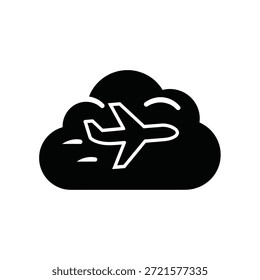 Helles, weiches Wolkensymbol mit glatten Kurven, ideal für digitales Design.