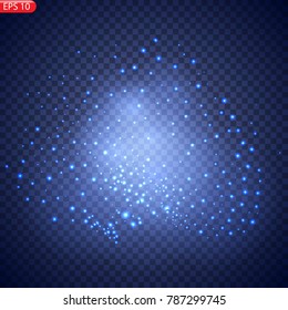 bright solar sparkles, snowfall, snow, light effect