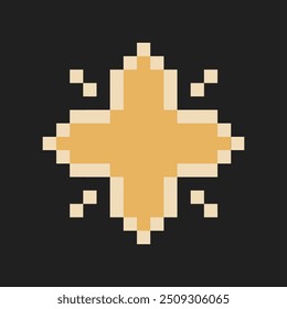 bright sparkle star pixel art