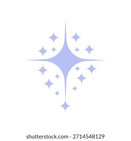 Bright sparkling starburst effect with soft blue hues, perfect for celebratory or magical themes.