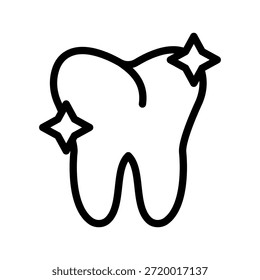 Brilhante ícone de dente espumante definido para cuidados dentários, higiene bucal e design clínico
