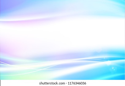 Bright sparks over deep blue space background. Underwater sunrays for aqua travel design. Vector illustration.