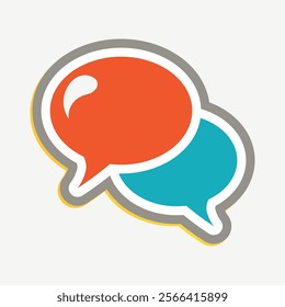 Bright Speech Bubbles for Discussion, Meeting, Business, and Office