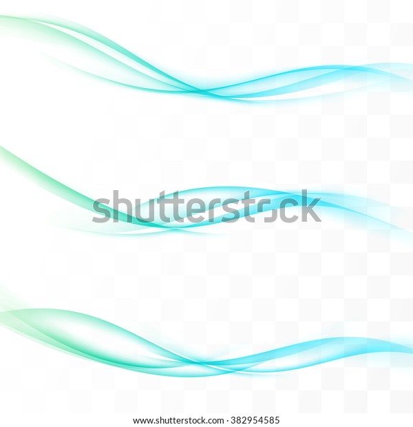 Bright speed futuristic minimalistic lines\
abstract divider swoosh soft wave border design elements set.\
Vector illustration