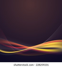 Bright speed lighting lines abstract background - modern swoosh futuristic. Vector illustration