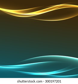 Bright speed transparent modern swoosh wave speed line template. Vector illustration