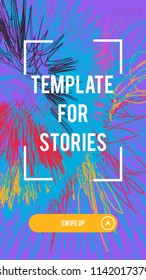 Bright splash color covers template for promotion product page, account or personality in the social networks. Fluid shapes composition. Futuristic design template. Eps10 vector.