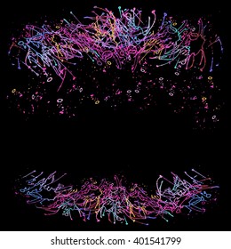 Bright splashes of color background