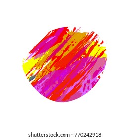 Bright splashes of paint stains of comic bubbles for speech vector