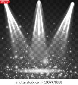 Bright spotlight, light effect