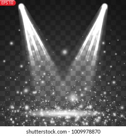 Bright spotlight, light effect