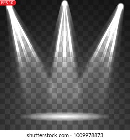 Bright spotlight, light effect