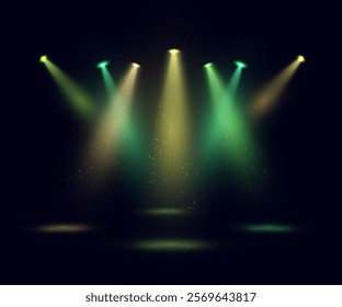 Bright spotlight source, bright light source, concert lighting. Spotlight for concert lighting.