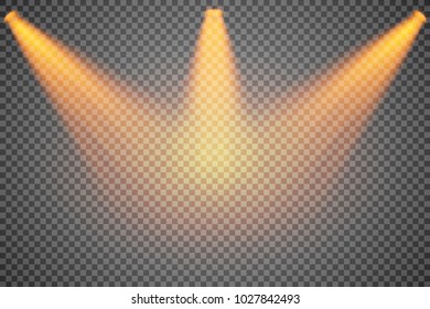 Bright spotlights vector design.