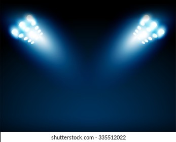 bright spotlights vector design