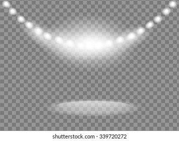 bright spotlights vector design