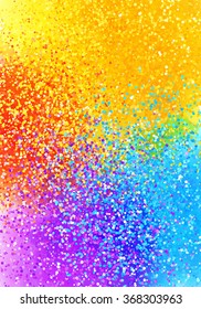 Bright sprayed paint rainbow colors vector abstract vertical background