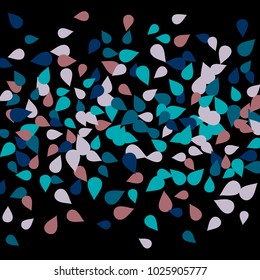 Bright spring background with colored petals. Simple gentle template for the card, invitation, printing. Fashionable decoration with beautiful petals.