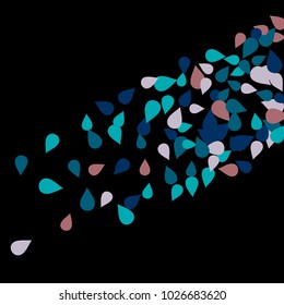 Bright spring background with colored petals. Simple gentle template for the card, invitation, printing. Fashionable decoration with beautiful petals.