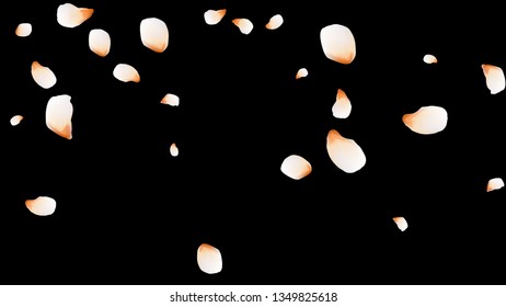 Bright spring background with colored petals. Simple gentle template for the card, invitation, printing. Fashionable decoration with beautiful petals.