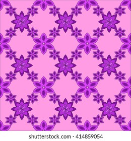 Bright spring background image of flowers of lilac color. vector illustration. for design, printing and presentations.