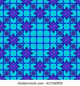 Bright spring background image of flowers of blue color. vector illustration. for design, printing and presentations.