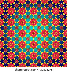 Bright spring background image of flowers of different color. vector illustration. for design, printing and presentations.