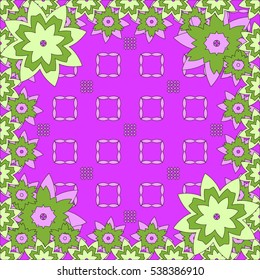 Bright spring background image of flowers of blue color. vector illustration. for design, printing and presentations.