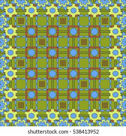 Bright spring background image of flowers of blue color. vector illustration. for design, printing and presentations.