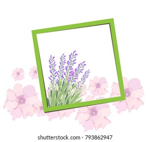 Bright spring banners design. Frame background