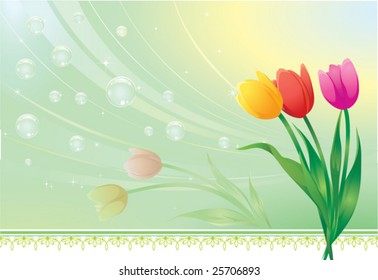 bright spring flowers