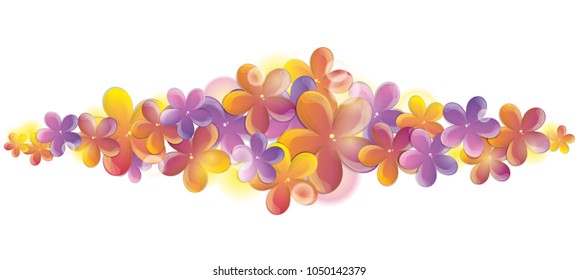 bright spring flowers greeting card