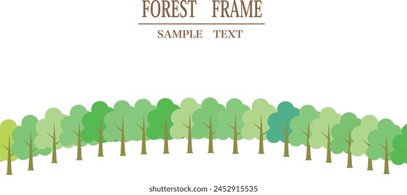 Bright spring forest background illustration material