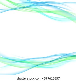 Bright spring fresh speed stream lines abstract modern wave layout. Vector illustration
