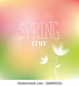 bright spring vector background