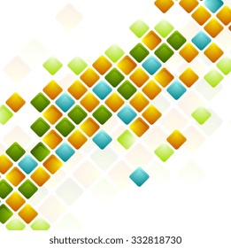 Cuadros luminosos. Fondo geométrico abstracto. Ilustración del vector