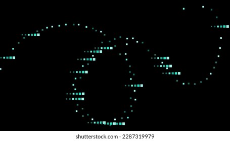 Bright squares on a black background. Festive background, disco. Design element, festive unusual background. Vector illustration, eps 10