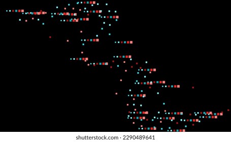 Bright squares on a black background. Festive background, disco. Design element, festive unusual background. Vector illustration, eps 10