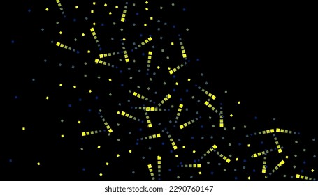 Bright squares on a black background. Festive background, disco. Design element, festive unusual background. Vector illustration, eps 10