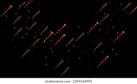 Bright squares on a black background. Festive background, disco. Design element, festive unusual background. Vector illustration, eps 10