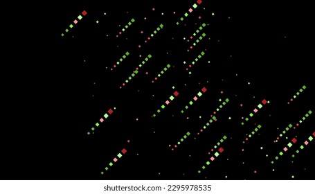 Bright squares on a black background. Festive background, disco. Design element, festive unusual background. Vector illustration, eps 10