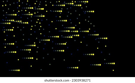 Bright squares on a black background. Festive background, disco. Design element, festive unusual background. Vector illustration, eps 10