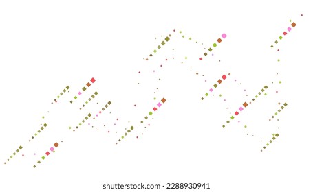 Bright squares on a white background. Festive background, disco. Design element, festive unusual background. Vector illustration, eps 10