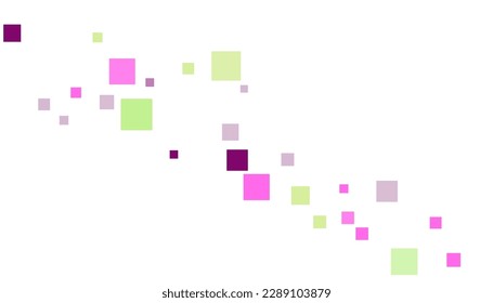 Bright squares on a white background. Festive background, disco. Design element, festive unusual background. Vector illustration, eps 10