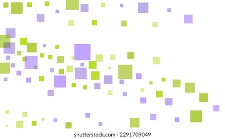 Bright squares on a white background. Festive background, disco. Design element, festive unusual background. Vector illustration, eps 10