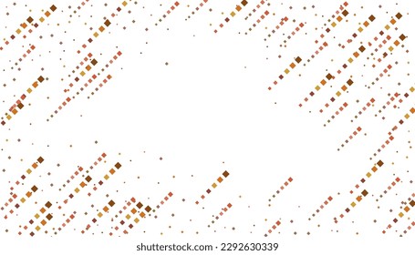 Helle Quadrate auf weißem Hintergrund. Festlicher Hintergrund, Disco. Design-Element, festlicher ungewöhnlicher Hintergrund. Vektorgrafik, eps10