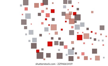 Bright squares on a white background. Festive background, disco. Design element, festive unusual background. Vector illustration, eps 10