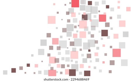 Bright squares on a white background. Festive background, disco. Design element, festive unusual background. Vector illustration, eps 10