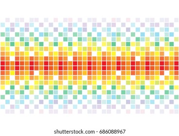 bright squares vector background, color abstract mosaic tiles isolated on white
