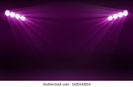 Bright stadium arena lights vector design. Vector illumination